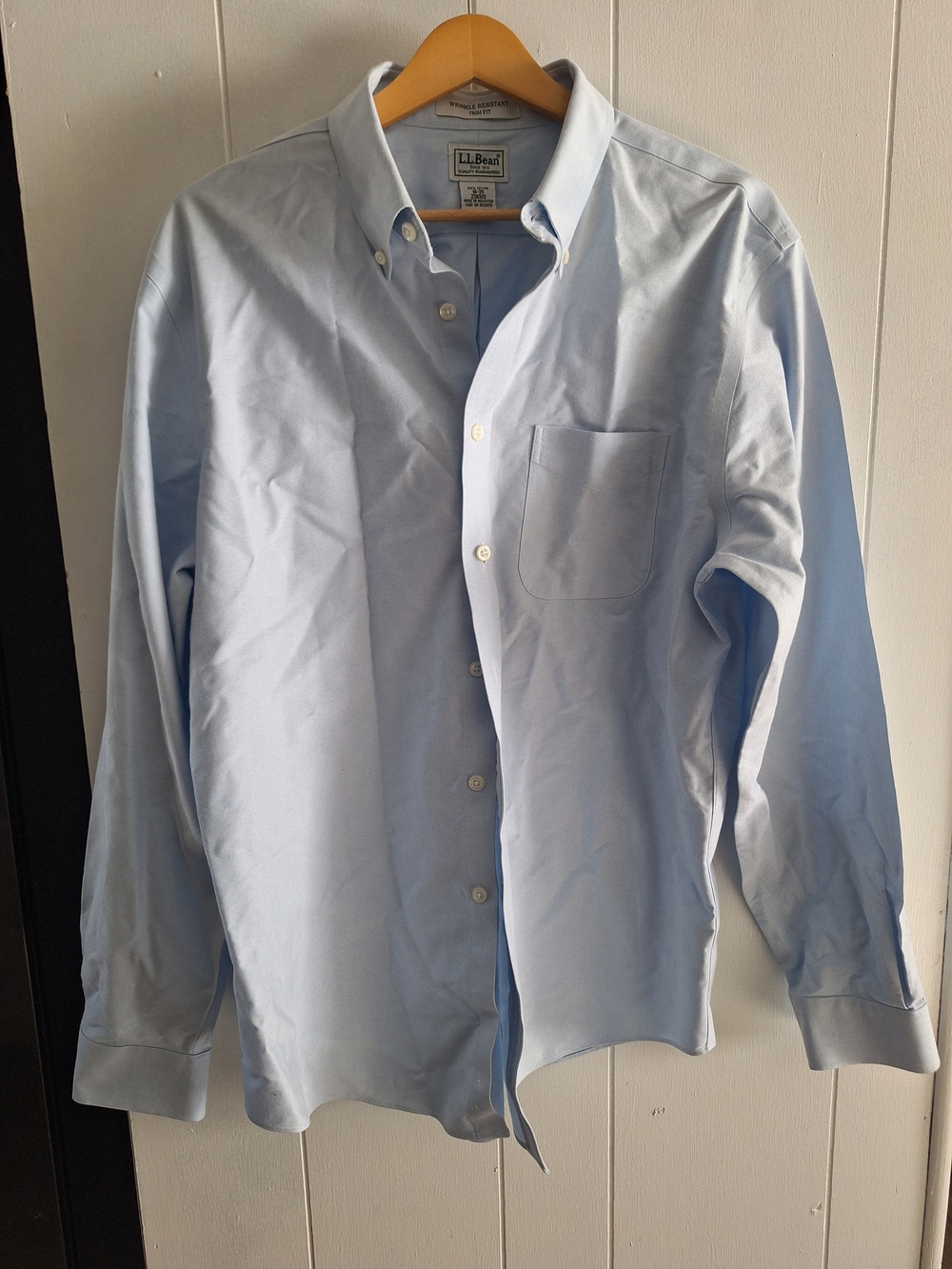 L.L. Bean Men’s Pale Blue Button-Down Shirt